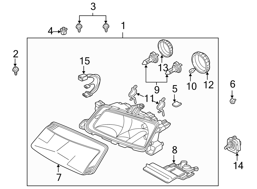 9FRONT LAMPS. HEADLAMP COMPONENTS.https://images.simplepart.com/images/parts/motor/fullsize/7318025.png