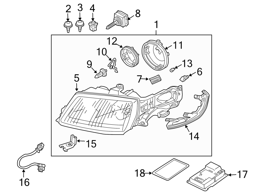 9FRONT LAMPS. HEADLAMP COMPONENTS.https://images.simplepart.com/images/parts/motor/fullsize/7318029.png