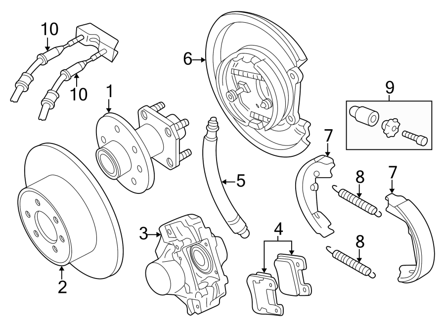 1REAR SUSPENSION. BRAKE COMPONENTS.https://images.simplepart.com/images/parts/motor/fullsize/7318550.png