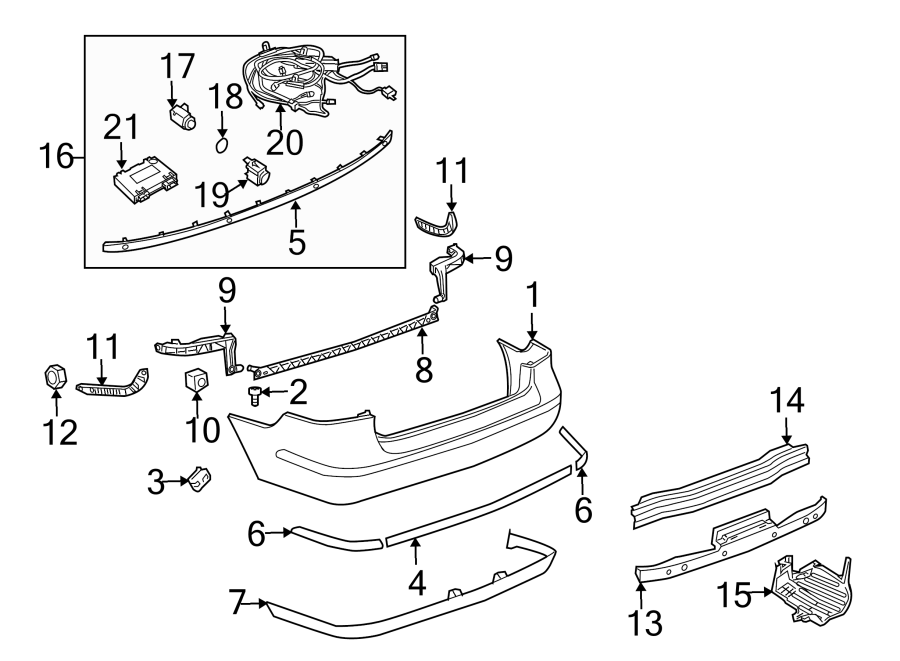 7Rear bumper. Rear suspension. Bumper & components.https://images.simplepart.com/images/parts/motor/fullsize/7320540.png