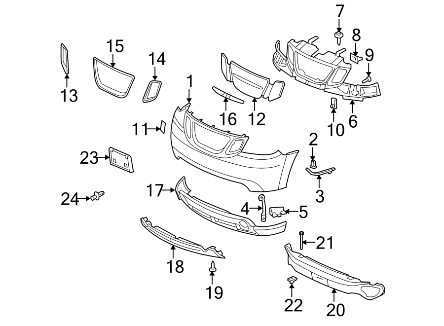 10FRONT BUMPER & GRILLE. BUMPER & COMPONENTS.https://images.simplepart.com/images/parts/motor/fullsize/7322020.png