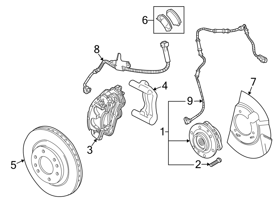 6FRONT SUSPENSION. BRAKE COMPONENTS.https://images.simplepart.com/images/parts/motor/fullsize/7322310.png