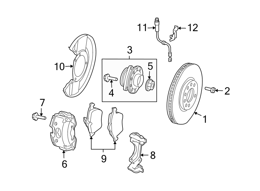 12FRONT SUSPENSION. BRAKE COMPONENTS.https://images.simplepart.com/images/parts/motor/fullsize/7325215.png