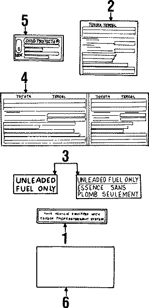 Diagram INFORMATION LABELS. for your 2008 Toyota Camry  LE SEDAN 