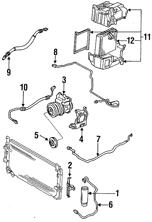 Diagram AIR CONDITIONER & HEATER. for your 2022 Toyota Sequoia  TRD Pro Sport Utility 