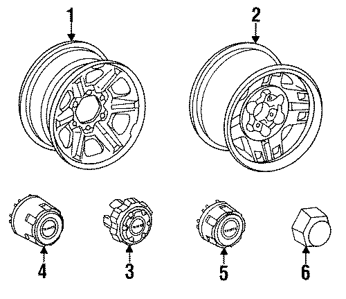 Diagram WHEELS. for your Toyota Avalon  