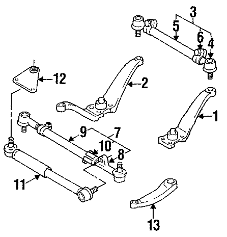 Diagram STEERING LINKAGE. for your 2005 Toyota Tundra 4.0L V6 M/T RWD Base Standard Cab Pickup Fleetside 