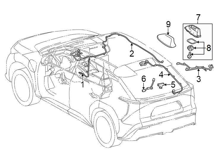 Diagram Rear. for your 2008 Toyota Camry  Hybrid Sedan 