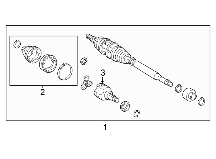 Diagram Front suspension. Drive axles. for your 2007 Toyota Camry   