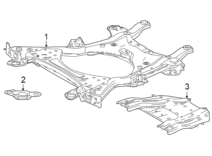 Diagram Front suspension. Suspension mounting. for your 2007 Toyota Highlander   