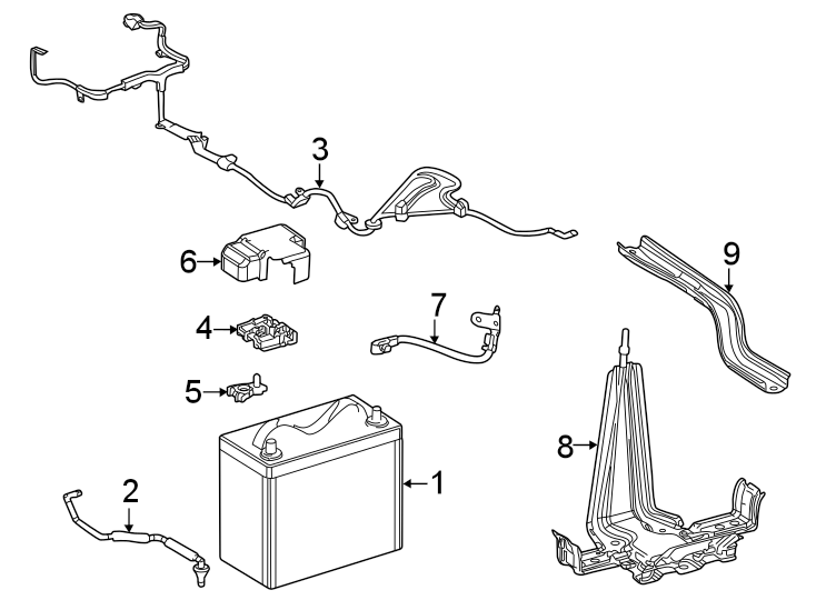 Diagram Battery. for your 2011 Toyota Corolla   