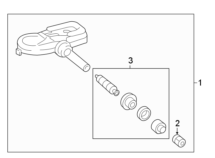 Diagram Tire pressure monitor components. for your 2018 Toyota Corolla   