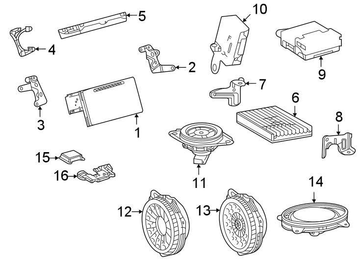 Diagram Instrument panel. Sound system. for your 2021 Toyota Avalon 3.5L V6 A/T FWD LIMITED SEDAN 