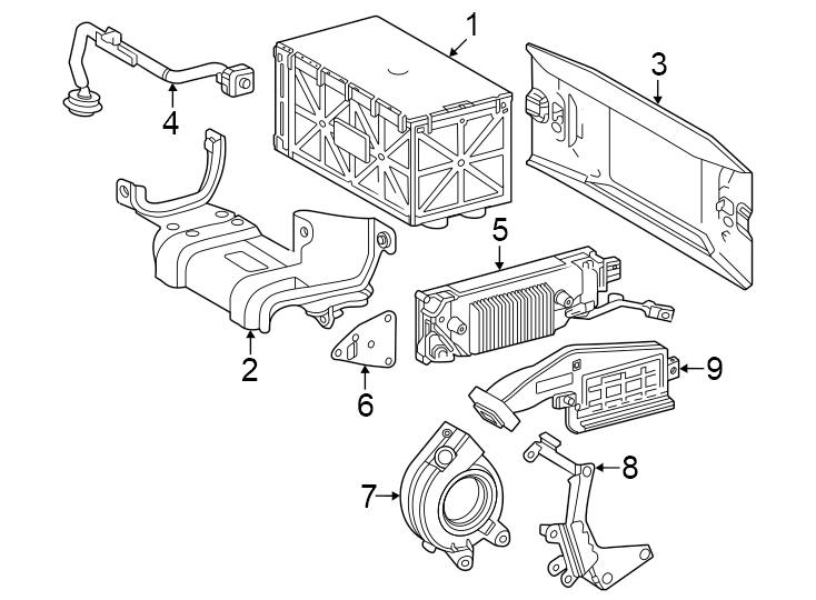 Diagram Battery. for your 2019 Toyota Mirai   