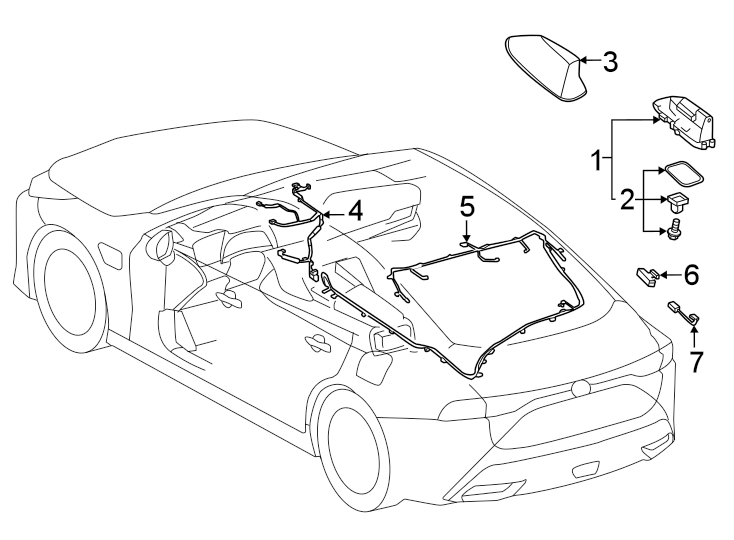 Diagram Antenna. for your 2008 Toyota Camry  Hybrid Sedan 