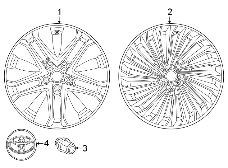 Diagram Wheels. for your Toyota Avalon  