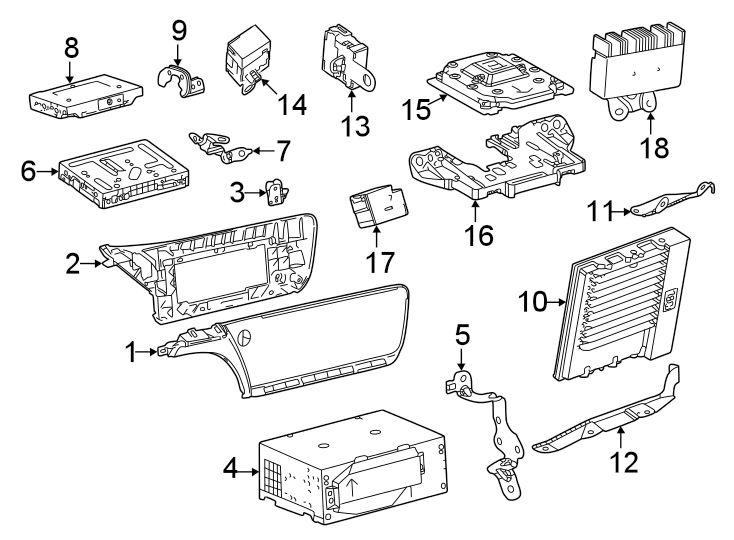 Diagram Instrument panel. Sound system. for your 2021 Toyota Avalon 3.5L V6 A/T FWD LIMITED SEDAN 