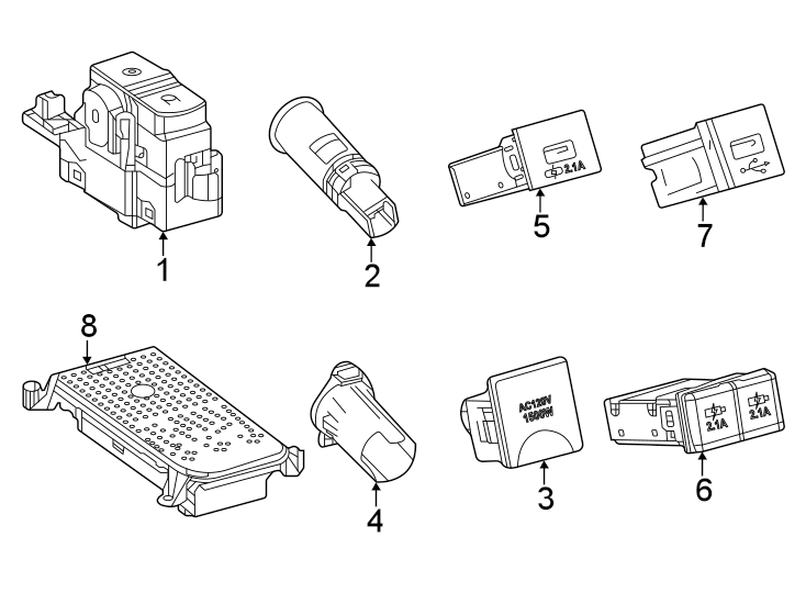 Diagram Console. Electrical components. for your Toyota