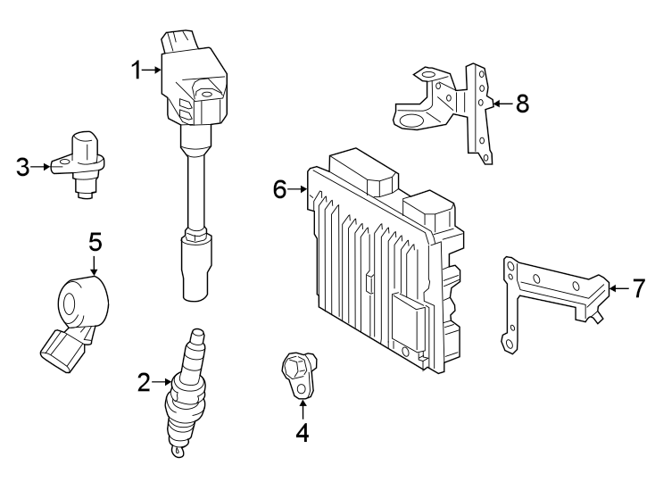 Diagram Ignition system. for your 2022 Toyota Corolla Cross   