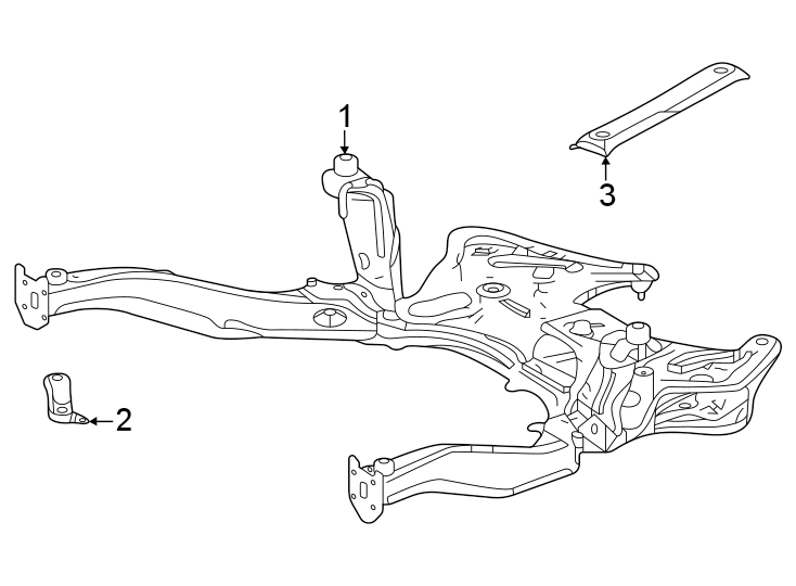 Diagram Front suspension. Suspension mounting. for your 2009 Toyota Highlander   