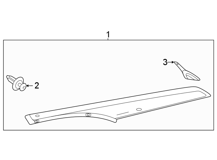 Diagram Exterior trim. for your 2010 Toyota 4Runner   
