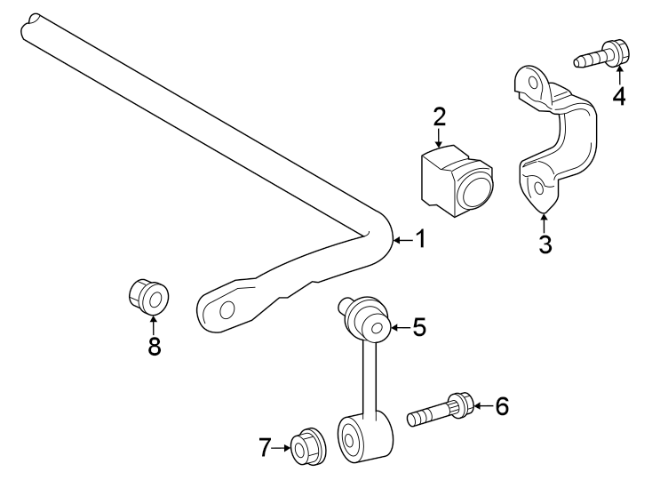 Diagram Rear suspension. Stabilizer bar & components. for your 2010 Toyota Highlander 3.5L V6 A/T AWD Sport Sport Utility 