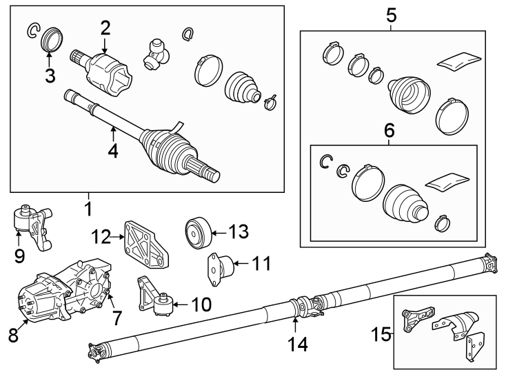 Diagram Rear suspension. Axle & differential. for your 2006 Toyota Tacoma 4.0L V6 A/T RWD Base Extended Cab Pickup Fleetside 