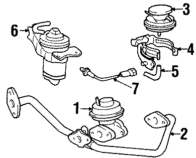 Diagram EMISSION SYSTEM. EMISSION COMPONENTS. for your 2003 Toyota Tacoma 3.4L V6 M/T 4WD Base Standard Cab Pickup Stepside 