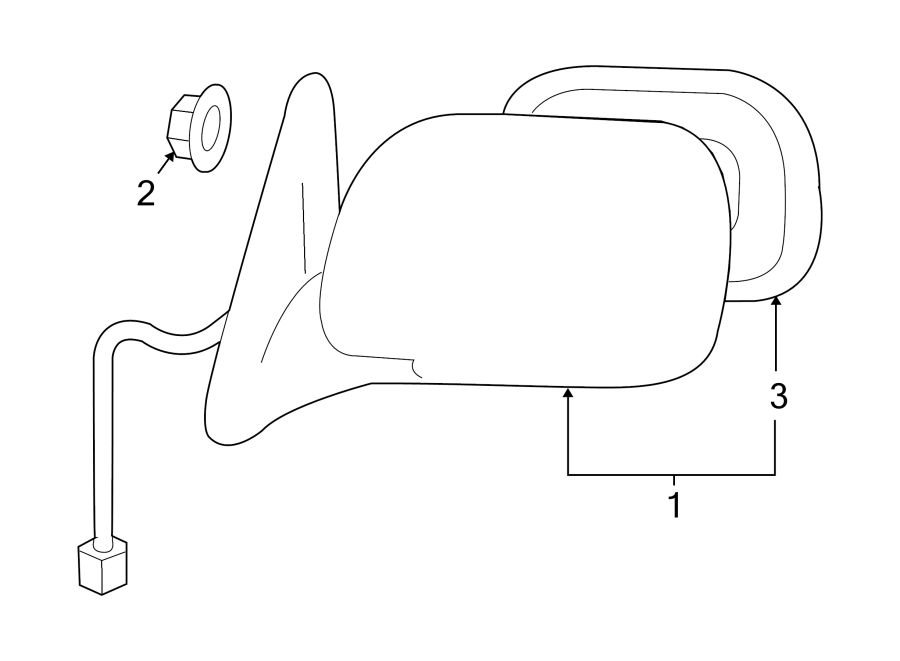 Diagram FRONT DOOR. OUTSIDE MIRRORS. for your 2021 Toyota Avalon   