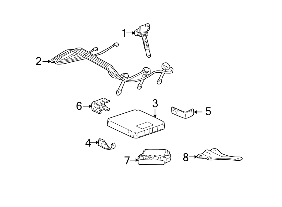 Diagram IGNITION SYSTEM. for your Toyota