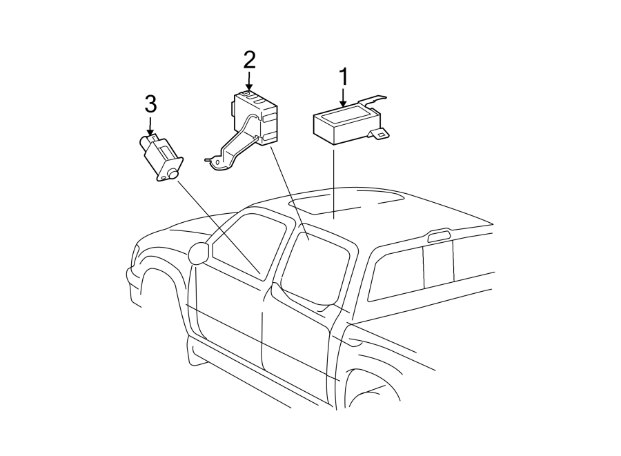 Diagram TIRE PRESSURE MONITOR COMPONENTS. for your Toyota