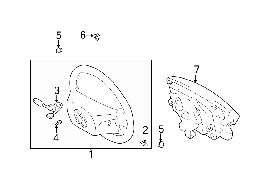 Diagram STEERING WHEEL & TRIM. for your 2018 Toyota Sequoia   