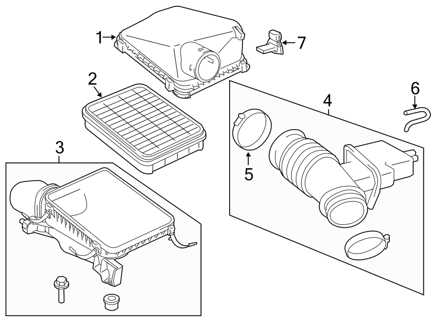 Diagram AIR INTAKE. for your 2009 Toyota Tacoma   