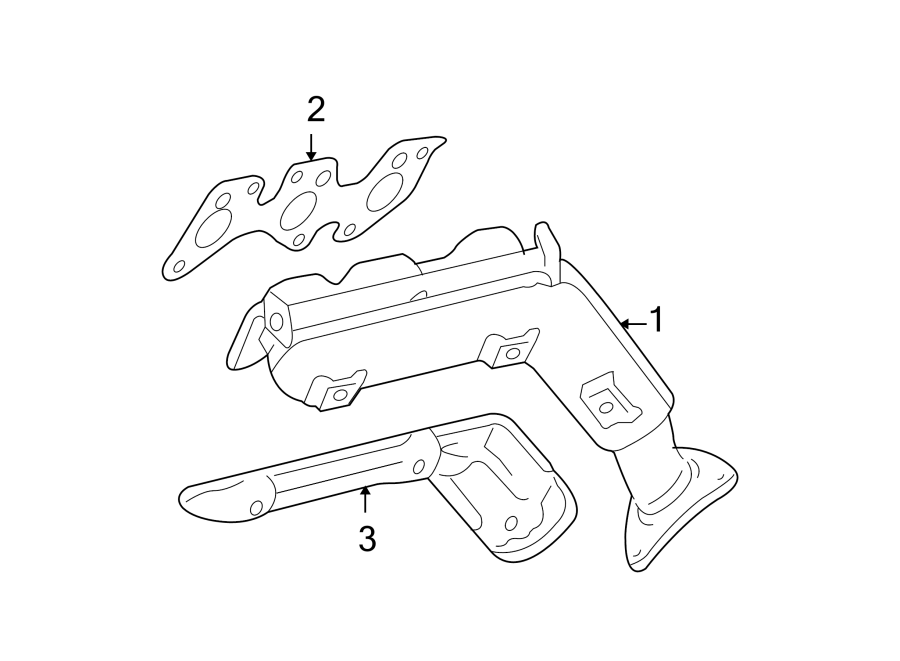 Diagram EXHAUST SYSTEM. MANIFOLD. for your 2008 Toyota Sienna   