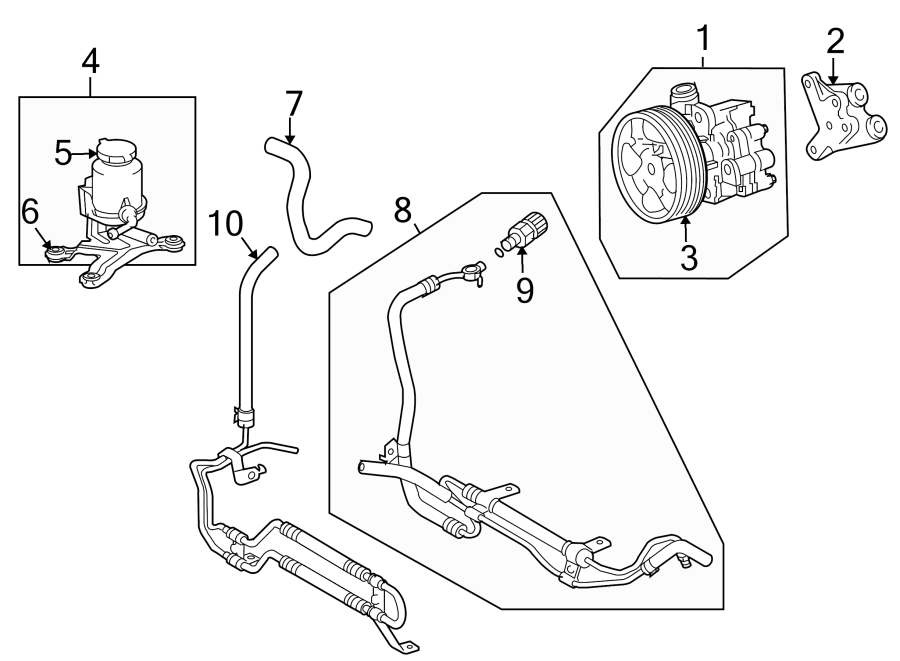 Diagram STEERING GEAR & LINKAGE. PUMP & HOSES. for your 1995 Toyota T100   