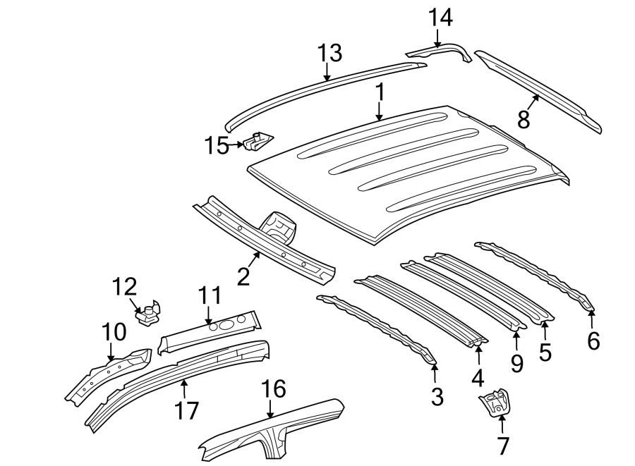 Diagram Cab. Instrument panel. Roof & components. for your Toyota Tundra  