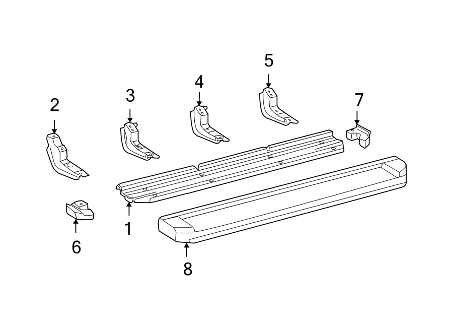 Diagram CAB. EXTERIOR TRIM. for your 2021 Toyota Highlander  Hybrid LE Sport Utility 