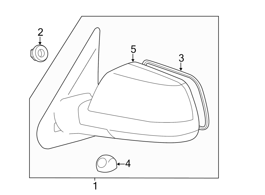 Diagram FRONT DOOR. OUTSIDE MIRRORS. for your 2015 Toyota Corolla   