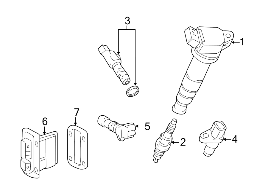 Diagram IGNITION SYSTEM. for your Toyota