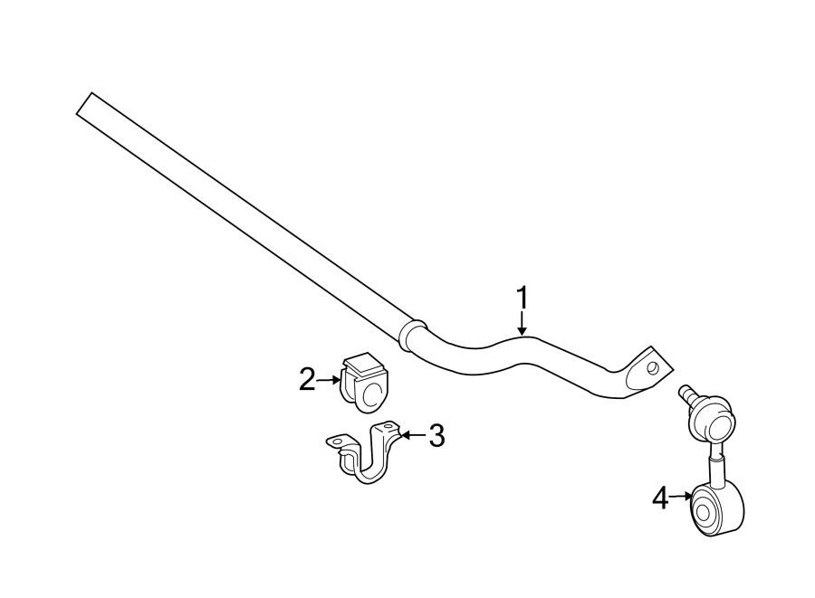 Diagram FRONT SUSPENSION. STABILIZER BAR & COMPONENTS. for your 2003 Toyota Sequoia   