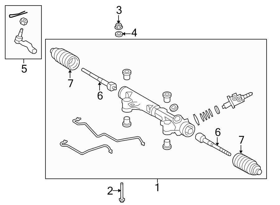 Diagram STEERING GEAR & LINKAGE. for your 2024 Toyota Tundra  TRD Pro Crew Cab Pickup Fleetside 