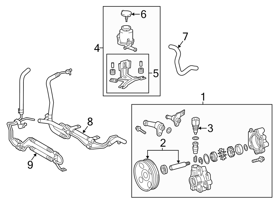 Diagram STEERING GEAR & LINKAGE. PUMP & HOSES. for your 1995 Toyota T100   