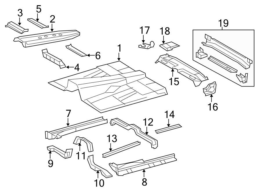 Diagram FLOOR. for your 2012 Toyota Prius Plug-In   