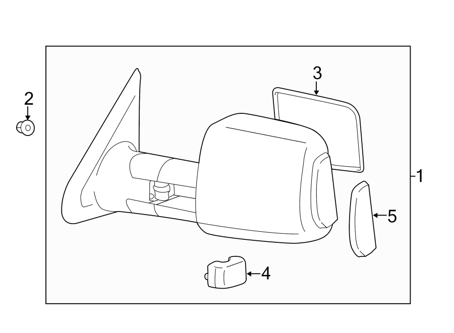 Diagram FRONT DOOR. OUTSIDE MIRRORS. for your 2005 Toyota Corolla   