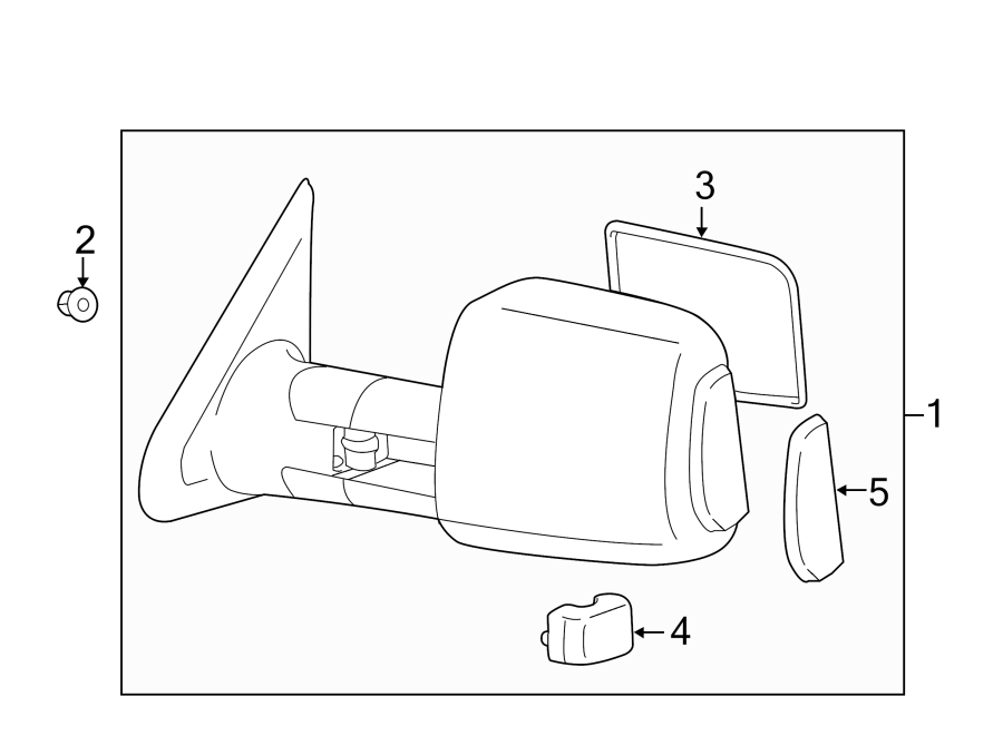 Diagram FRONT DOOR. OUTSIDE MIRRORS. for your 2005 Toyota Corolla   