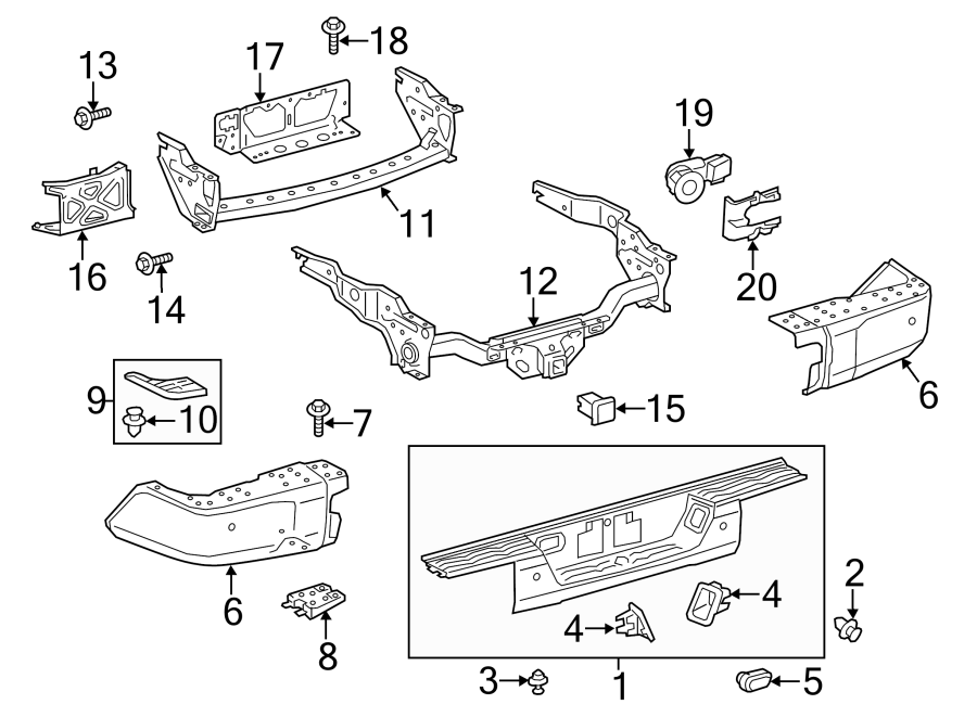 Diagram REAR BUMPER. BUMPER & COMPONENTS. for your Toyota