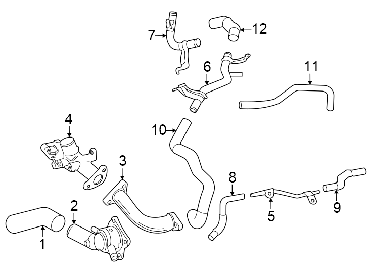 Diagram Hoses & lines. for your 2001 Toyota Corolla   