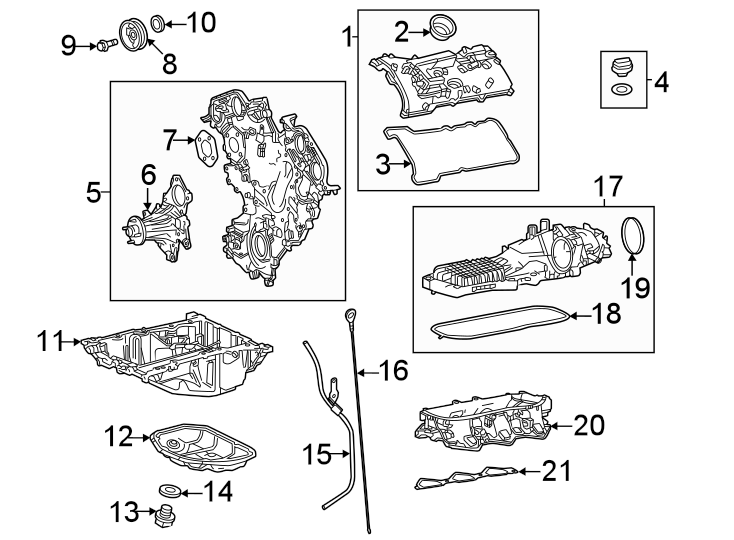 Diagram Engine parts. for your 1993 Toyota Previa   