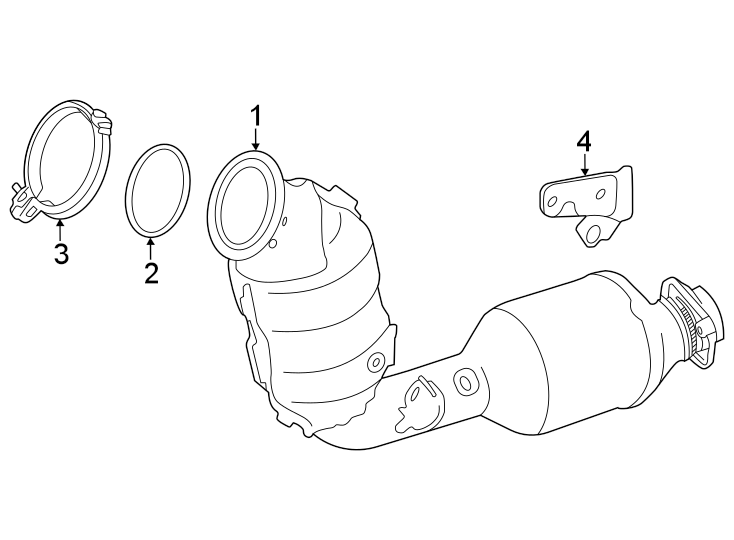 Diagram Exhaust system. Exhaust components. for your Toyota