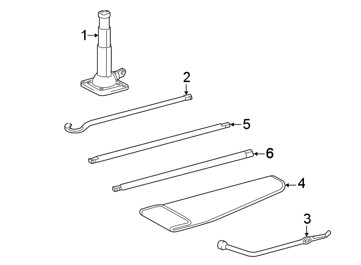 Diagram Jack & components. for your 2014 Toyota Prius Plug-In   